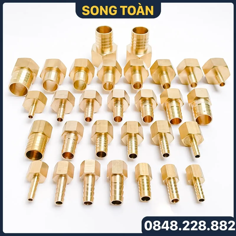 Sản phẩm bup ren trong ong duoi chuot hose tail connectors thread female dong thau 2 1 1 — Công Ty Cổ Phần Đầu Tư Sản Xuất Và Thương Mại (STG) Song Toàn — MST 2301096274
