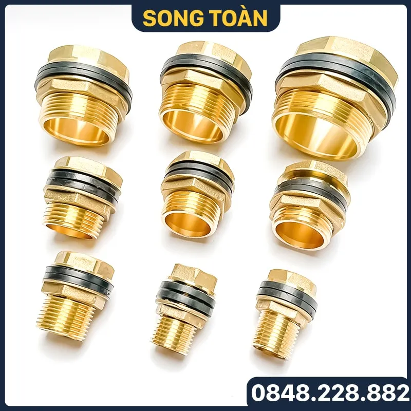 Sản phẩm khop noi vach ngan ren trong ngoai noi bon dong thau co dai xiet co dinh va gioang cao su lam kin 2 — Công Ty Cổ Phần Đầu Tư Sản Xuất Và Thương Mại (STG) Song Toàn — MST 2301096274