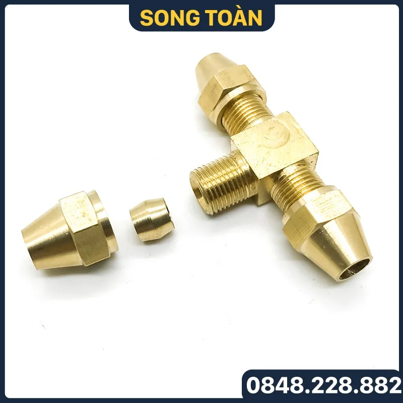 Sản phẩm te 3 dau chen hat bap nhan noi ong dong nhua pu compression fittings dong thau 3 — Công Ty Cổ Phần Đầu Tư Sản Xuất Và Thương Mại (STG) Song Toàn — MST 2301096274
