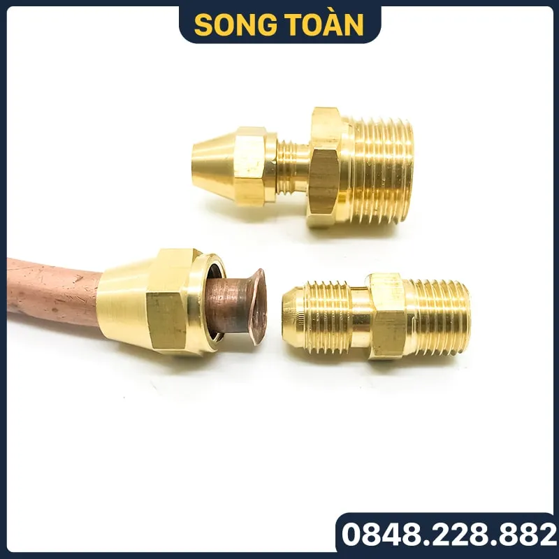 Sản phẩm thang 1 dau con loi loe ong siet rac co 1 dau ren ngoai bsp noi ong dong flare fittings dong thau 1 — Công Ty Cổ Phần Đầu Tư Sản Xuất Và Thương Mại (STG) Song Toàn — MST 2301096274