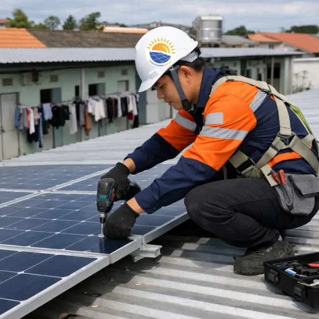 Sản phẩm Lap dien mat troi cho nha tro — Điện Năng Lượng Mặt Trời Hùng Phong - Công Ty TNHH Kỹ Thuật Hùng Phong — MST 2301152419