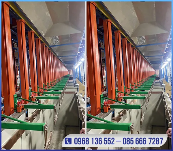 Sản phẩm Day chuyen ma kem tu dong — Thiết Bị Hân á - Công Ty TNHH Cơ Khí Linh Kiện Xi Mạ Hân á — MST 2301196529