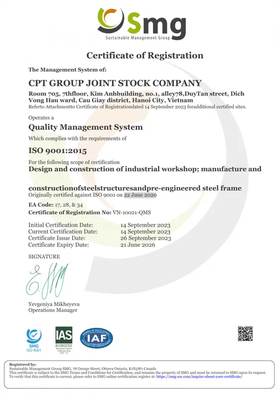 Sản phẩm 14(1) — Công Ty Cổ Phần CPT Group — MST 2400351528