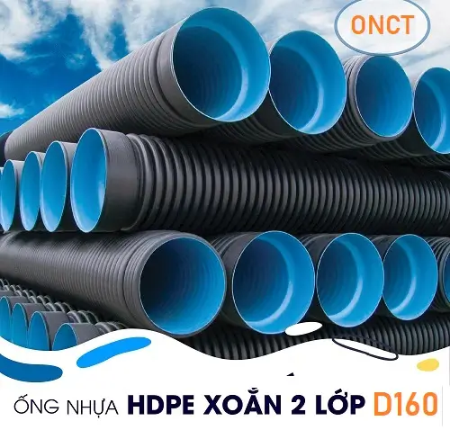 Sản phẩm ong nhua hdpe gan xoan 2 lop d160 — Công Ty TNHH Khải Thần Việt Nam — MST 2400648575