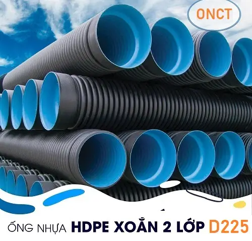 Sản phẩm ong nhua hdpe gan xoan 2 lop d225 — Công Ty TNHH Khải Thần Việt Nam — MST 2400648575
