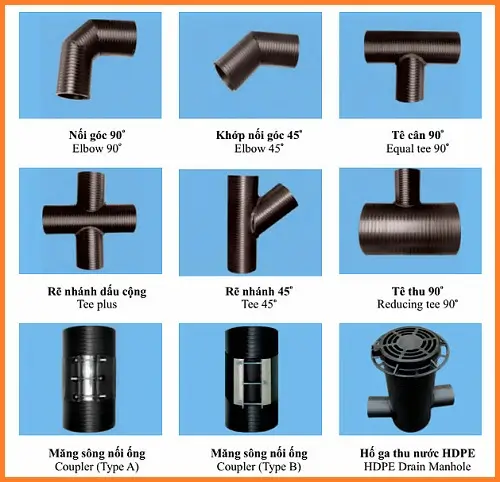 Sản phẩm phu kien ong nhua hdpe — Công Ty TNHH Khải Thần Việt Nam — MST 2400648575