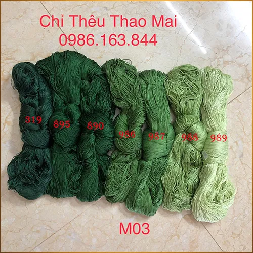 Sản phẩm chi cotton dang kg (16) — Chỉ Thêu Thao Mai - Công Ty TNHH Thương Mại Thao Mai — MST 2400938676