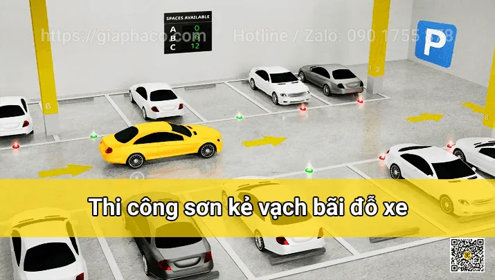 Sản phẩm thi cong son ke vach bai do xe — Công Ty TNHH Fatoro — MST 2500368973