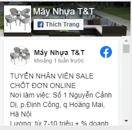 Sản phẩm fanpage quangcao — ô Dù T Và T - Công Ty TNHH Một Thành Viên Sản Xuất Thương Mại Và Dịch Vụ T Và T — MST 2500453795