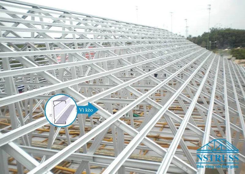 Sản phẩm khung thep cho mai ngoi — Công Ty TNHH Phát Triển Xây Dựng Và Sản Xuất Minh Quang — MST 2500584491