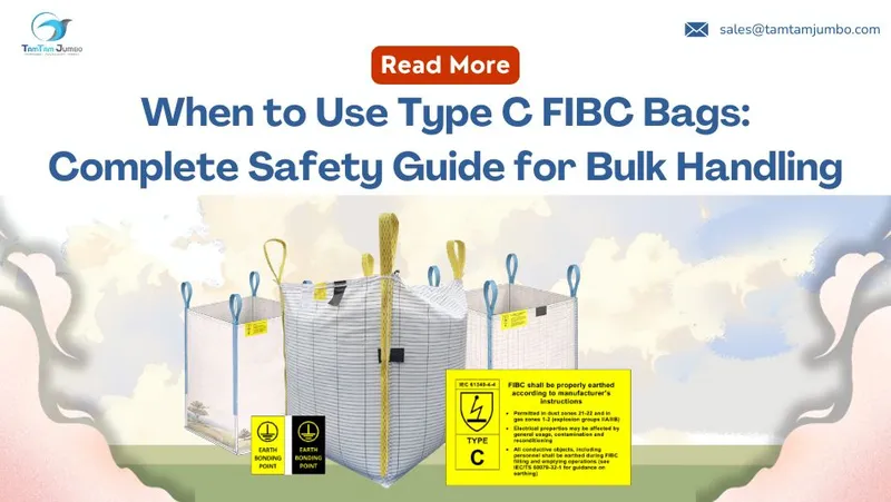 Sản phẩm 9 when to use type c fibc bags — Công Ty TNHH Sản Xuất Bao Bì Tâm Tâm — MST 2601041879