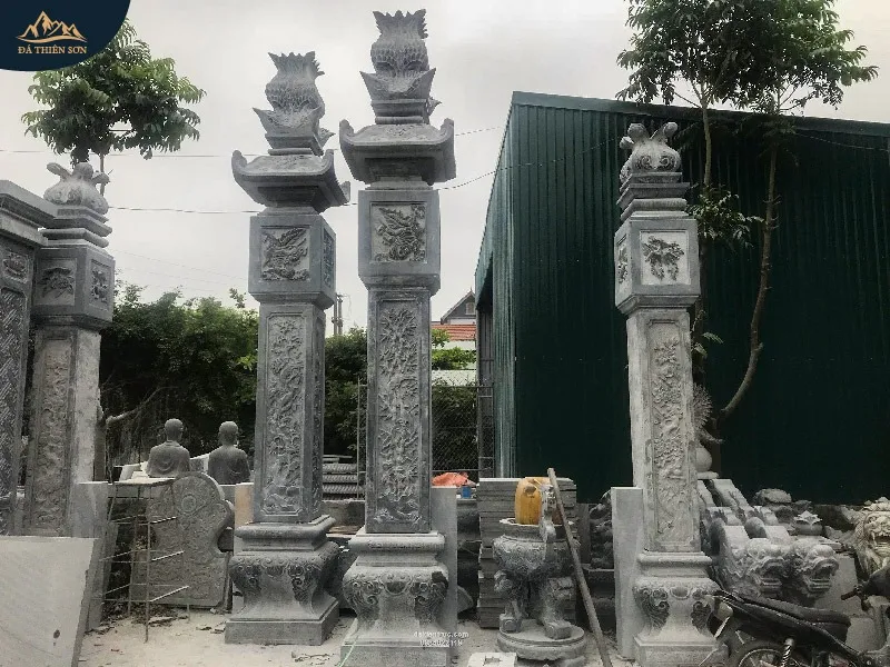 Sản phẩm cot da dieu khac hoa van tu quy — Công Ty TNHH Một Thành Viên Đá Mỹ Nghệ Thiên Sơn — MST 2700601232