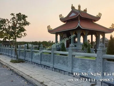 Sản phẩm Lan can đá chạm tứ linh Công trình lắp đặt Khu lăng mộ đá tại nghĩa trang Hoa Viên Bình An Long Thành Đồng Nai. 400x300 — Đồ Đá Mỹ Nghệ Tài Phú - Công Ty CP Sản Xuất Và Đầu Tư Tài Phú — MST 2700719925