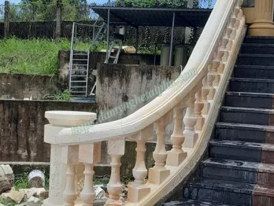 Sản phẩm Lắp lan can con tiện đá vàng làm cầu thang Nhà Biệt thự đẹp 400x300 — Đồ Đá Mỹ Nghệ Tài Phú - Công Ty CP Sản Xuất Và Đầu Tư Tài Phú — MST 2700719925