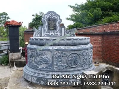 Sản phẩm Mẫu mộ tròn đá đẹp chạm tứ quý và Chữ Thọ 400x300 — Đồ Đá Mỹ Nghệ Tài Phú - Công Ty CP Sản Xuất Và Đầu Tư Tài Phú — MST 2700719925