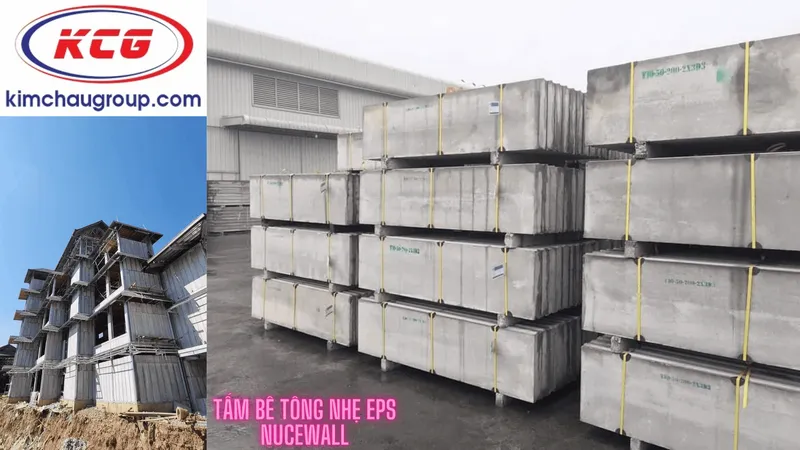Sản phẩm tam be tong nhe eps nucewall kim chau  — Chi Nhánh Ninh Bình - Công Ty Cổ Phần Đầu Tư Và Phát Triển Kim Châu — MST 2700819944