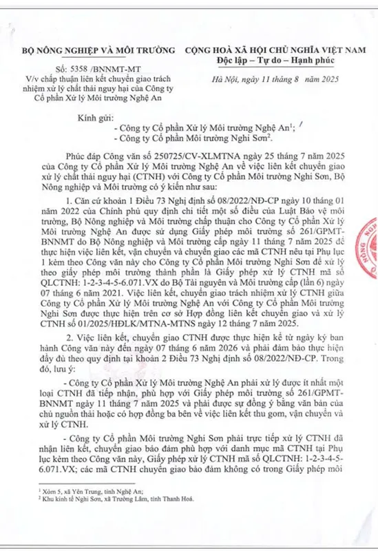 Sản phẩm 5 — Xử Lý Chất Thải Nghệ An - Công Ty CP Xử Lý Môi Trường Nghệ An — MST 2901070574