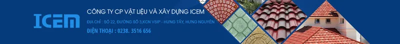 Logo Ngói Màu ICEM - Công Ty CP Vật Liệu Và Xây Dựng ICEM