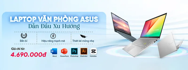 Sản phẩm Baner laptop asus — Công Ty CP Tin Học Miền Trung — MST 2901705256
