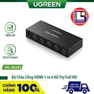 Sản phẩm bo chia cong hdmi 1 ra 4 ho tro full hd chinh hang ugreen ug 40202_300x300 — Công Ty TNHH Công Nghệ Bảo Long — MST 2901876981