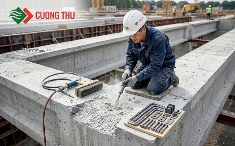 Sản phẩm xu ly be tong dau dam khe cau chuan 1 — Vật Tư Cầu Đường - Công Ty TNHH Cương Thư — MST 2902037481