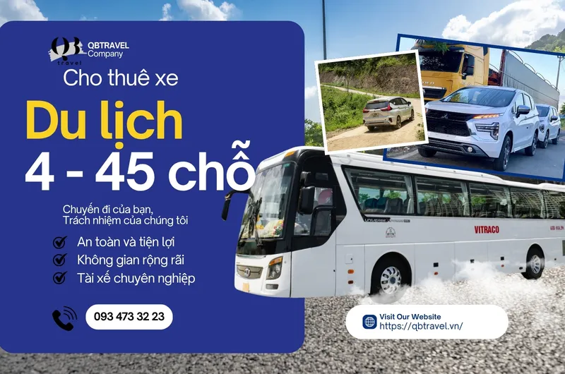 Sản phẩm Thue xe du lich quang tri thoai mai tien nghi kham pha vung dat moi — Công Ty TNHH Du Lịch Sovaba — MST 3101099382