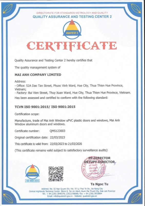Sản phẩm 20230510170220404002 9155 — Mai Anh Window - Công Ty TNHH Mai Anh — MST 3300533371