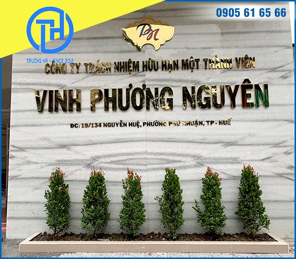 Sản phẩm Thi cong chu noi inox f — Quảng Cáo Trường Hà - Công Ty TNHH Đầu Tư Xây Dựng Quảng Cáo Trường Hà — MST 3301441691