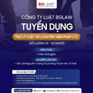 Sản phẩm BGLAW_TuyenDung 300x300 — Công Ty Luật Trách Nhiệm Hữu Hạn Một Thành Viên BGLAW — MST 3301675876