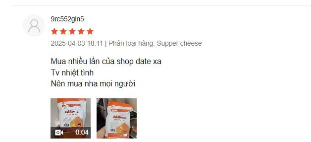 Sản phẩm Screenshot 2025 04 27 210755 — Công Ty TNHH Sản Xuất Thương Mại Ánh Dương Food — MST 3401238534