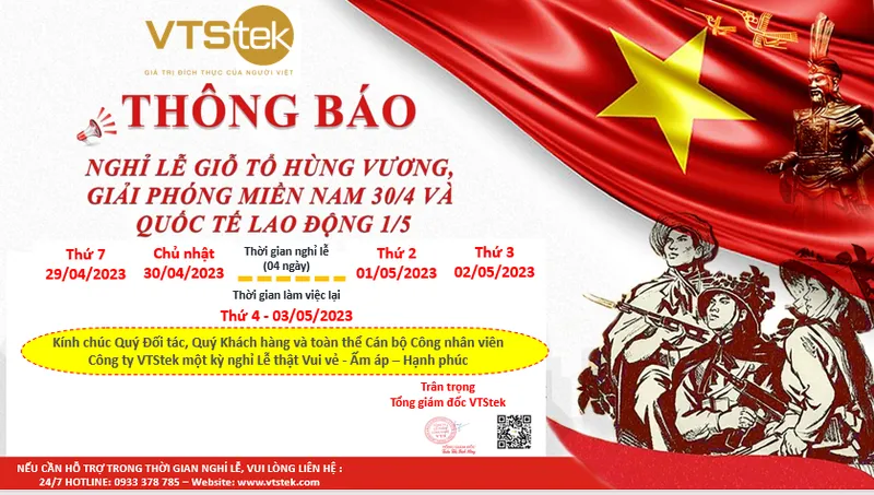 Sản phẩm thong bao nghi le210423(1).PNG — Công Ty Cổ Phần Công Nghệ VTS — MST 3500798657