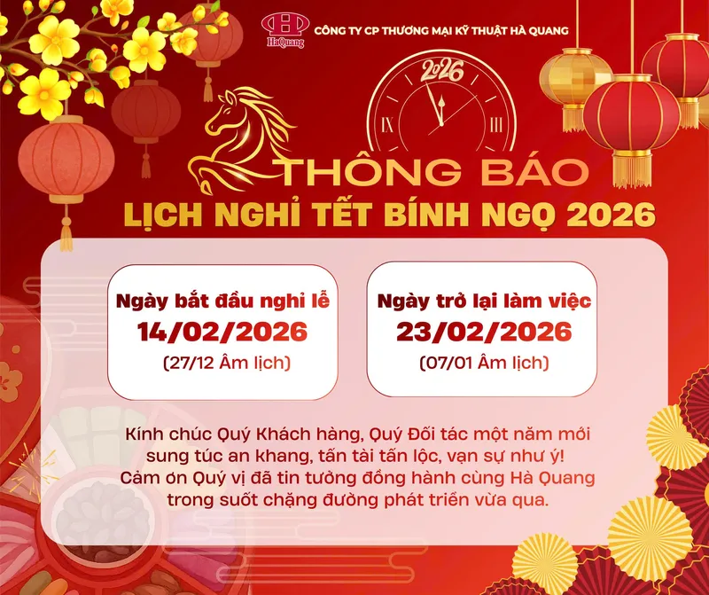 Sản phẩm TB nghi Tet 2026 — Công Ty Cổ Phần Thương Mại Kỹ Thuật Hà Quang — MST 3500885684