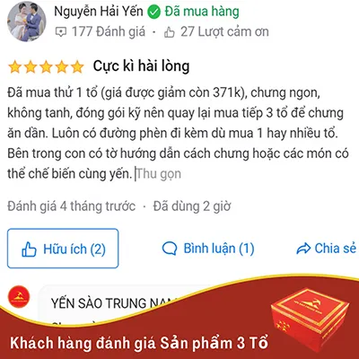 Sản phẩm 2 — Yến Sào Trung Nam — MST 3501029541