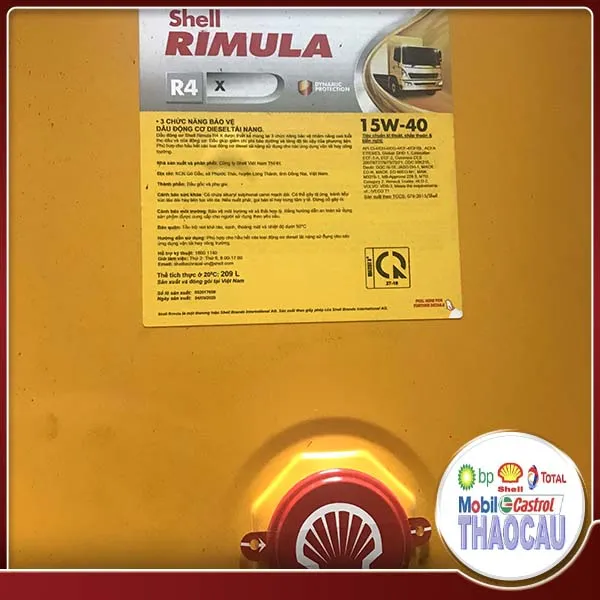 Sản phẩm Shell Rimula R4. 15W 40 — Dầu Nhớt Thảo Cầu - Công Ty TNHH Thương Mại Và Dịch Vụ Thảo Cầu — MST 3501585394