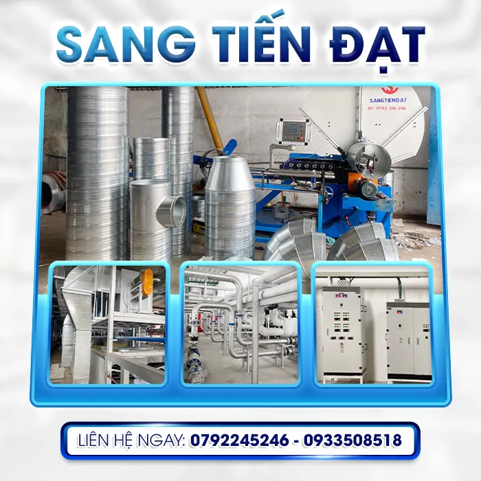 Sản phẩm intro — ống Gió Sang Tiến Đạt - Công Ty TNHH Cơ Khí Sang Tiến Đạt — MST 3502345980