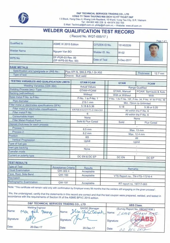 Sản phẩm tinywow_Welder cert_10066847_10 718x1024 — Công Ty TNHH Dịch Vụ Hàng Hải Trí Tín — MST 3502393938