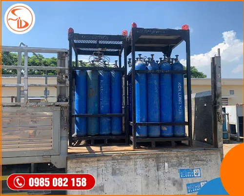 Sản phẩm khi oxy pallet nhom cum chai — Khí Công Nghiệp Long Sơn - Công Ty TNHH Khí Long Sơn — MST 3502414810