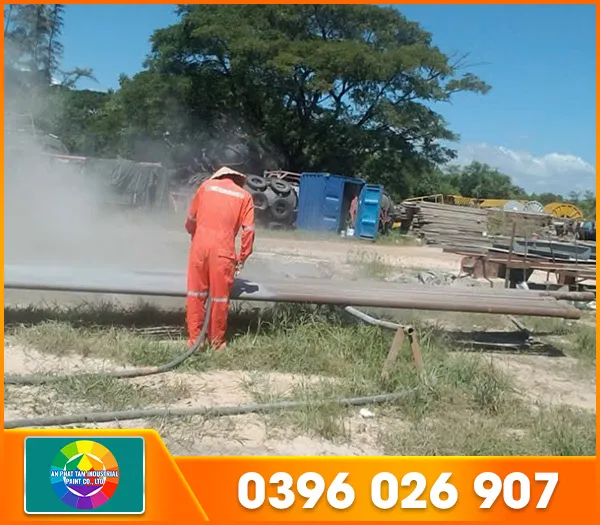 Sản phẩm DV phun cat ket cau bon be — Sơn Kim Loại An Phát Tâm - Công Ty TNHH Sơn Công Nghiệp An Phát Tâm — MST 3502471199