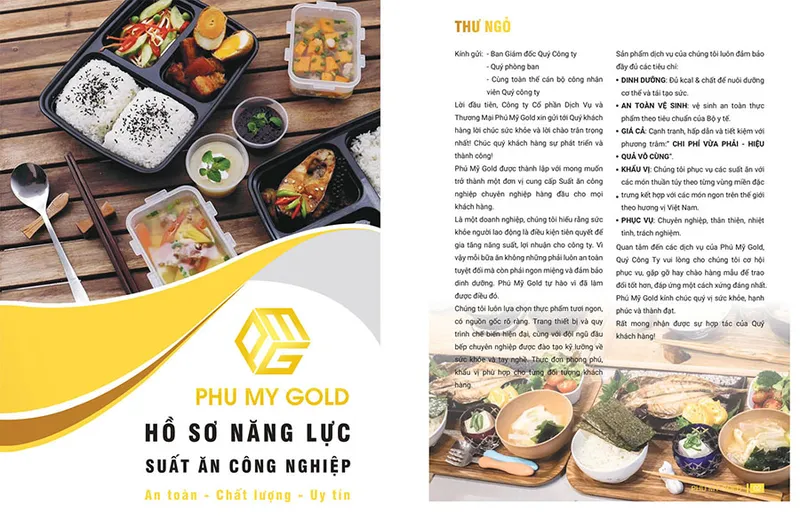 Sản phẩm ho so nang luc suat an cong nghiep phu my — Suất ăn Công Nghiệp Phú Mỹ Gold - Công Ty CP Dịch Vụ Và Thương Mại Phú Mỹ Gold — MST 3502487167