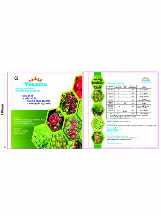 Sản phẩm Venatto 2 — Công Ty CP Hữu Hạn Vedan Việt Nam — MST 3600239719