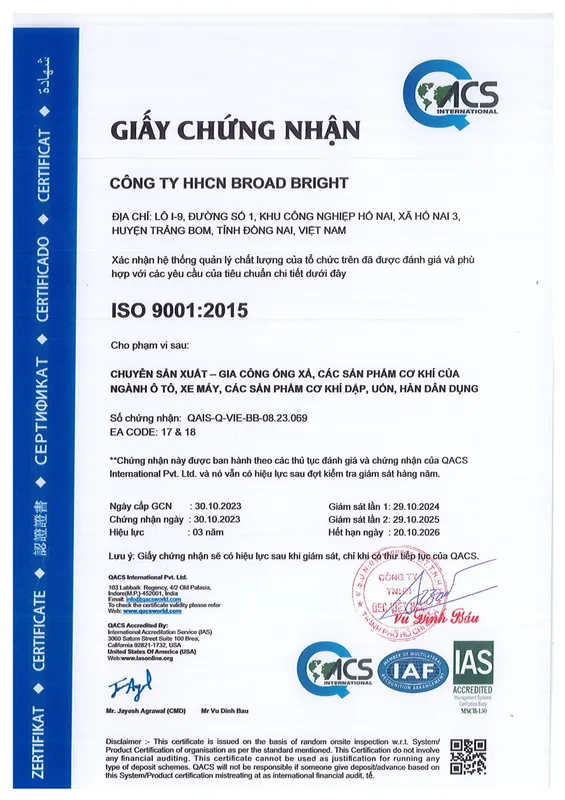 Sản phẩm 67823721 — Công Ty TNHH Công Nghiệp Broad Bright — MST 3600244765