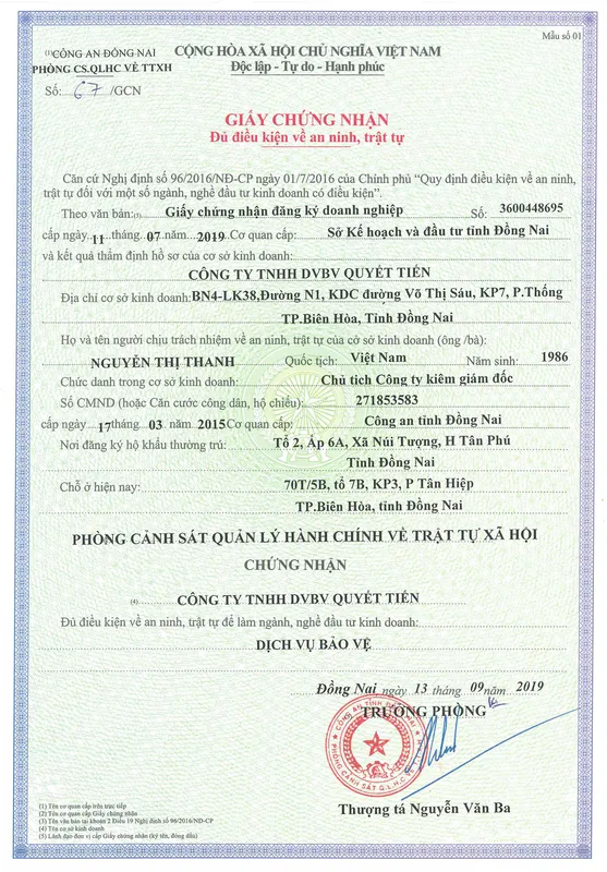 Sản phẩm antt 7 2019 1 — Chi Nhánh Đồng Nai - Công Ty TNHH Dịch Vụ Bảo Vệ Quyết Tiến — MST 3600448695