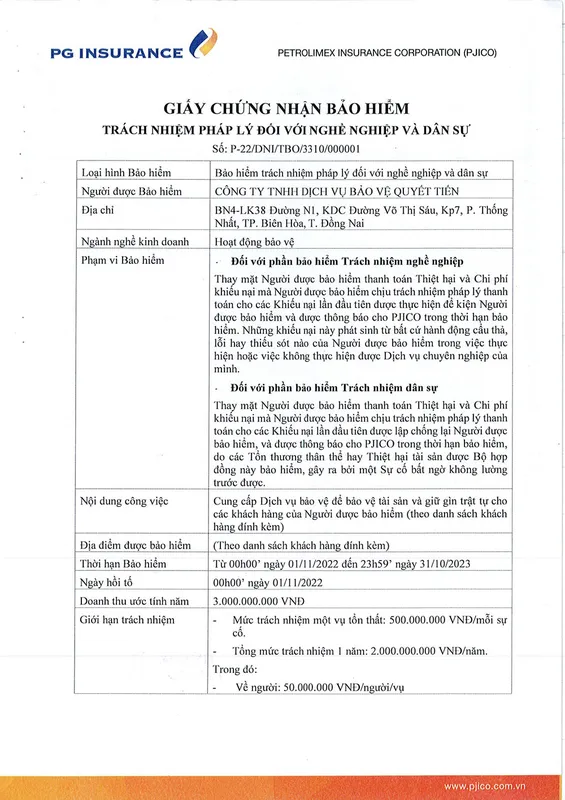 Sản phẩm bttn1 — Chi Nhánh Đồng Nai - Công Ty TNHH Dịch Vụ Bảo Vệ Quyết Tiến — MST 3600448695