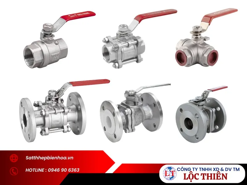 Sản phẩm Van bi inox — Sắt Thép Lộc Thiên - Công Ty TNHH Xây Dựng Và Dịch Vụ Thương Mại Lộc Thiên — MST 3600536006