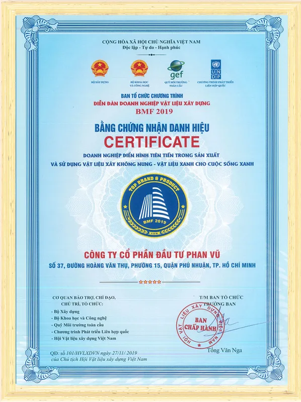 Sản phẩm bmf 2019n — Công Ty TNHH MTV Bê Tông Phan Vũ - Đồng Nai — MST 3600674750
