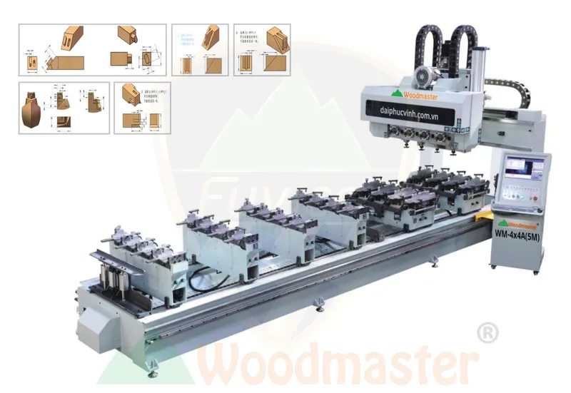 Sản phẩm 1897 may lam mong am duong cnc 4 gian 16 truc dao kep xoay 90 do 5m_24780 — Công Ty TNHH Đại Phúc Vinh — MST 3600974909