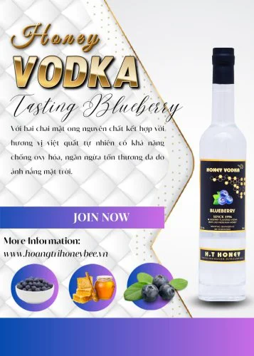 Sản phẩm vodka mat ong huong vi viet quat 375ml 500ml — Mật Ong Hoàng Trí - Công Ty TNHH Ong Mật Hoàng Trí — MST 3601457332