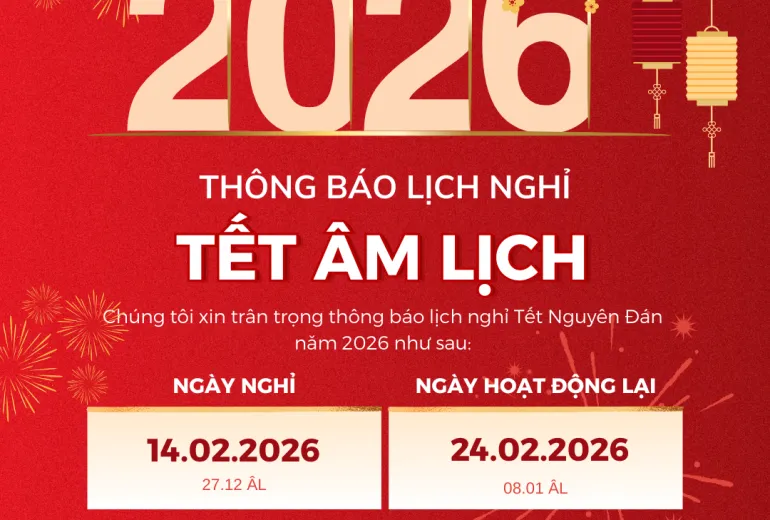 Sản phẩm Thong bao nghi tet AM LICH 2026 1 770x520 — Công Ty Cổ Phần Đầu Tư Diệp Nam Phương — MST 3603205073