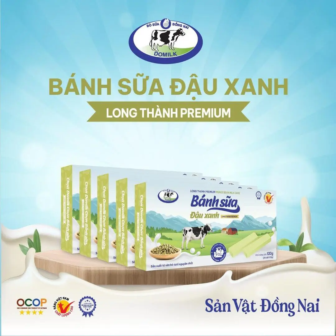 Sản phẩm Banh sua dau xanh Long Thanh Premium 2 — Công Ty Cổ Phần Domilk — MST 3603243907