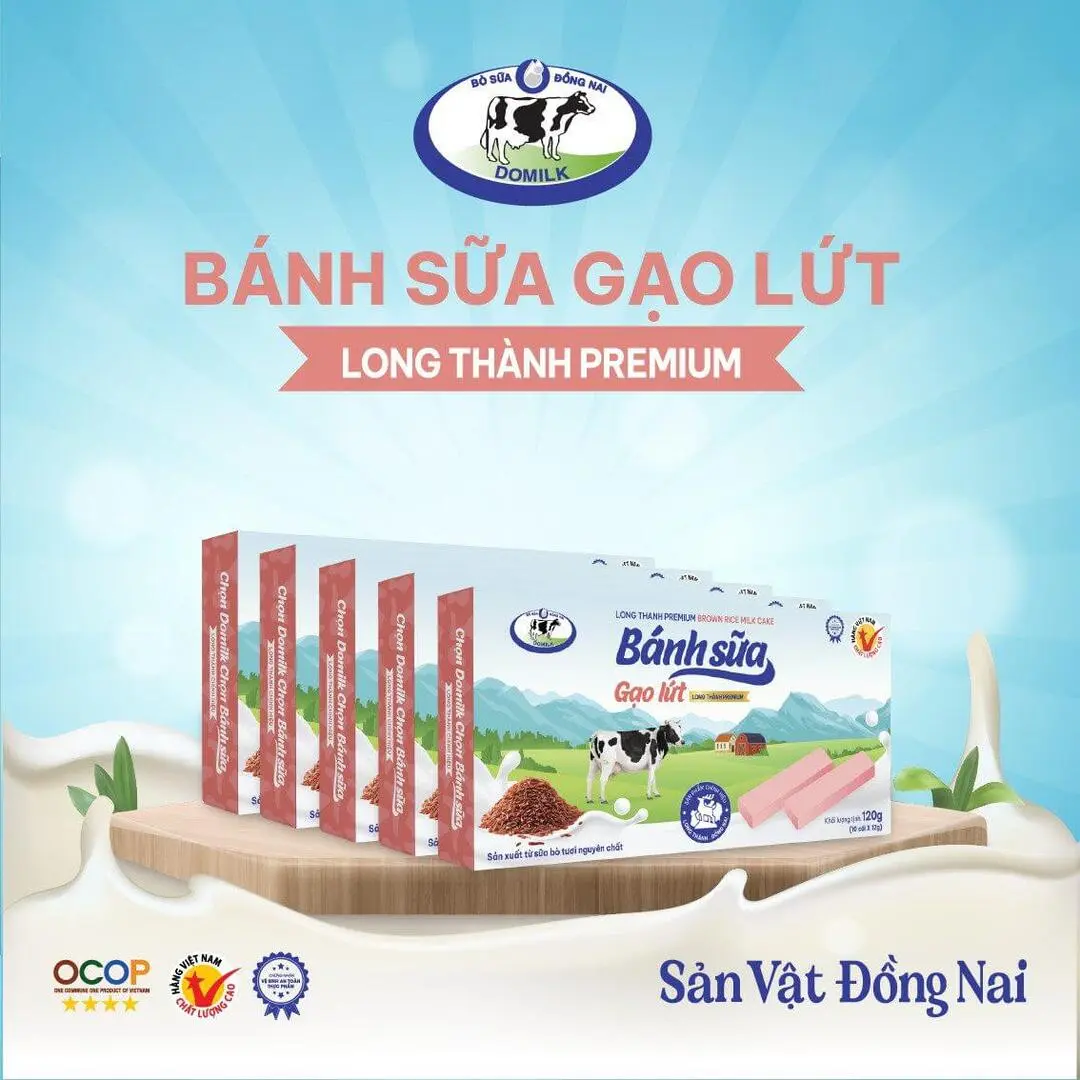 Sản phẩm Banh sua gao lut Long Thanh Premium — Công Ty Cổ Phần Domilk — MST 3603243907